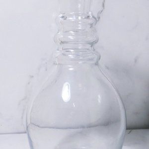 Val St. Lambert State Plain Hand-Blown Art Glass Decanter, Signed *